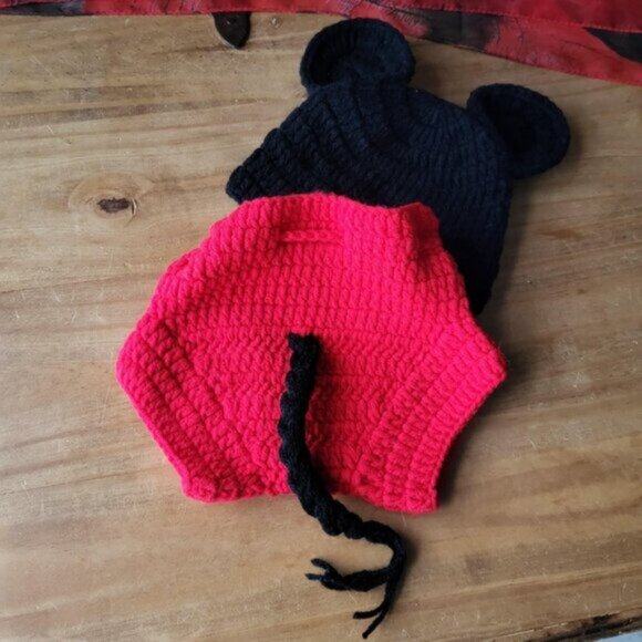 Mickey Mouse Knitted Hat and Bottoms Set - Picture 5 of 8